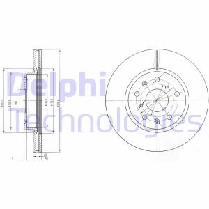 Гальмівний диск Delphi BG4093C