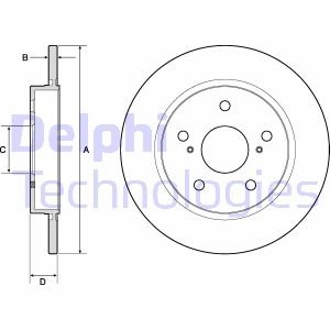 Тормозной диск Delphi BG4183C