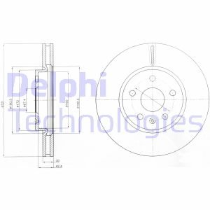 Тормозной диск Delphi BG4189C