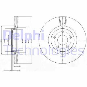 Тормозной диск Delphi BG4231C