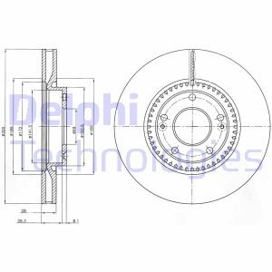 Тормозной диск Delphi BG4251C (фото 1)