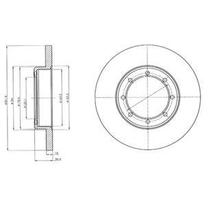 Тормозной диск Delphi BG4344