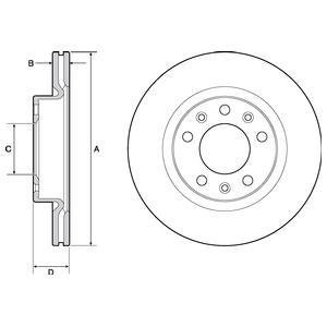 Тормозной диск Delphi BG4700C