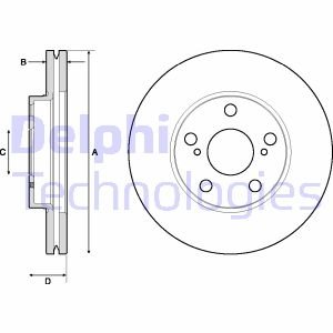 Тормозной диск Delphi BG4711C