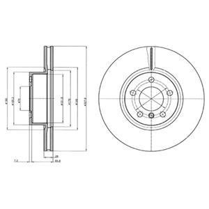 Тормозной диск Delphi BG9108