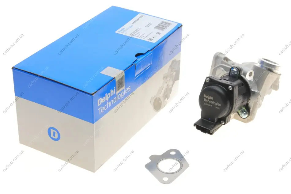 Клапан EGR Ford C-Max/Fiesta/Focus/Mazda 2/3/Citroen Berlingo/Peugeot Partner 1.6HDi 08- DELPHI Delphi EG10401-12B1 (фото 1)