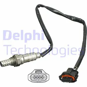 Лямбда-зонд (кількість дротів 4, 520мм) CHEVROLET AVEO, CRUZE, TRAX OPEL ASTRA J, ASTRA J GTC, INSIGNIA A, MOKKA / MOKKA X, ZAFIRA C 1.6/1.8 07.08- Delphi ES20426-12B1 (фото 1)