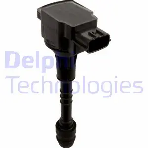 Котушка запалювання NISSAN ALMERA CLASSIC, ALMERA II, ALMERA TINO, PRIMERA RENAULT DUSTER 1.5-2.0 06.96- Delphi GN10245-12B1 (фото 1)