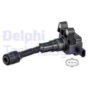 Котушка запалювання FORD B-MAX, C-MAX II, ECOSPORT, FIESTA VI, FIESTA VII, FOCUS III, GRAND C-MAX, MONDEO V, TOURNEO CONNECT V408 NADWOZIE WIELKO, TOURNEO COURIER B460 1.0/1.0H 02.12- Delphi GN10635-12B1 (фото 1)