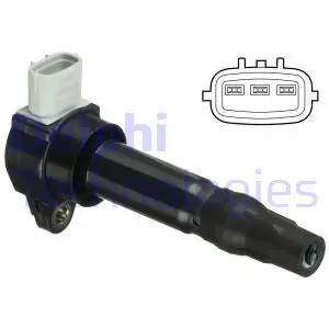 Котушка запалювання MITSUBISHI ASX, COLT VI, LANCER VIII 1.1-1.6LPG 06.04- Delphi GN10793-12B1 (фото 1)
