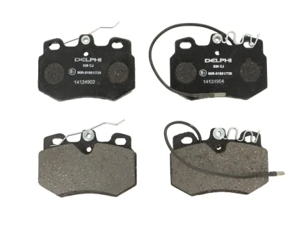 Комплект гальмівних колодок передн, PEUGEOT 106 I, 106 II, 205, 205 I, 205 II, 309, 309 I, 309 II 1.0-1.9D 02.83-03.01 Delphi LP0536