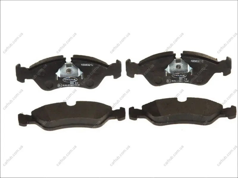 Комплект гальмівних колодок передн, DAEWOO ARANOS, CIELO, ESPERO, NEXIA, PRINCE FSO LANOS OPEL ASCONA C, ASTRA F, CALIBRA A, KADETT E, OMEGA A, VECTRA A, VECTRA B 1.4-2.4 06.85- Delphi LP0585 (фото 1)