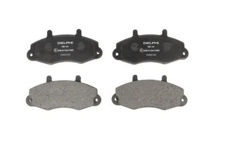 Комплект гальмівних колодок передн, FORD TRANSIT, TRANSIT TOURNEO 2.0-2.9 12.85-12.00 Delphi LP0766