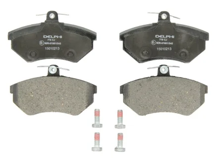 Комплект гальмівних колодок передн, AUDI 100 C3, 80 B3, 80 B4, A4 B5, CABRIOLET B3 CHERY COWIN, TIGGO SEAT CORDOBA, CORDOBA VARIO, IBIZA II, INCA, TOLEDO I VW CADDY 1.0-2.9 08.83-10.16 Delphi LP0778