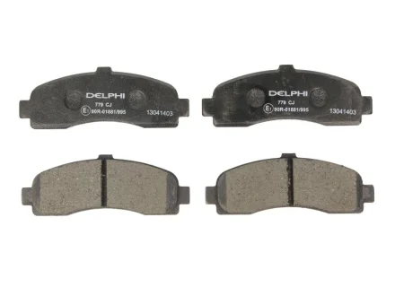Комплект гальмівних колодок передн, NISSAN MICRA II 1.0-1.5D 08.92-02.03 Delphi LP0779