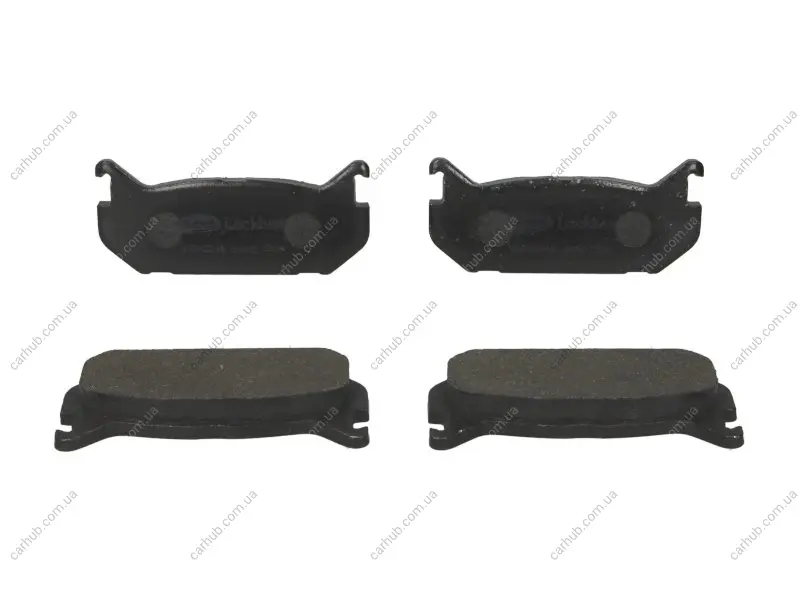 Комплект гальмівних колодок задн, FORD USA PROBE I, PROBE II MAZDA 626 III, 626 IV, MX-6, XEDOS 6 1.6-3.0 11.87-10.99 Delphi LP0802 (фото 1)