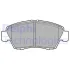 Комплект гальмівних колодок передн, ACURA RSX HONDA CIVIC V, CIVIC VI, CIVIC VII, CIVIC VIII, CRX III, INTEGRA, JAZZ III 1.3H-2.0 10.91-06.14 Delphi LP0809 (фото 1)