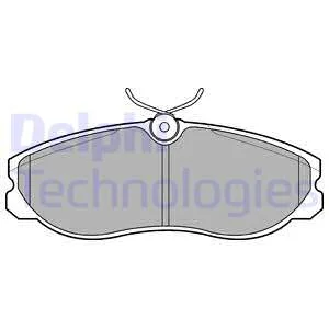 Комплект гальмівних колодок передн, FORD MAVERICK NISSAN SERENA, TERRANO II, VANETTE CARGO 1.6-3.3 06.91-09.07 Delphi LP0847