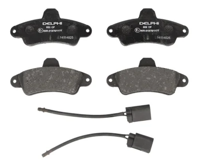 Комплект гальмівних колодок задн, FORD COUGAR, MONDEO I, MONDEO II 1.6-2.5 01.93-12.01 Delphi LP0853