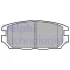 Комплект гальмівних колодок задн, DODGE STEALTH MITSUBISHI CARISMA, ECLIPSE IV, GALANT VII, GRANDIS, LANCER IV, LANCER V, LANCER VI, LANCER VII, SIGMA, SPACE 2.0-3.8 09.90-12.08 Delphi LP0921 (фото 1)