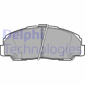 Комплект гальмівних колодок передн, DAIHATSU FEROZA, ROCKY, RUGGER 1.6/2.0/2.8D 04.84-12.99 Delphi LP0944