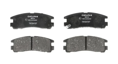 Комплект гальмівних колодок задн, CHRYSLER SEBRING DODGE STEALTH HYUNDAI GALLOPER II, SANTAMO MITSUBISHI 3000 GT, ECLIPSE II, ECLIPSE III, ECLIPSE IV, GALANT IX, GALANT V 1.8-3.8 07.85- Delphi LP0955