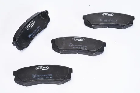 Комплект гальмівних колодок задн, LEXUS GX MITSUBISHI PAJERO IV TOYOTA 4 RUNNER IV, 4 RUNNER V, COROLLA, FJ CRUISER, LAND CRUISER, LAND CRUISER 100, LAND CRUISER 80 1.4-4.7 11.84- Delphi LP0963