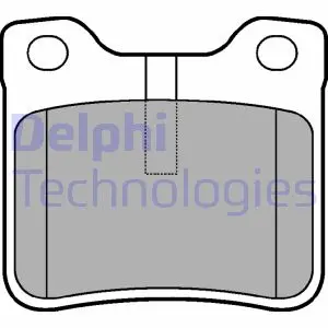 Комплект гальмівних колодок задн, PEUGEOT 406, 607 1.6-3.0 11.95-07.11 Delphi LP0991 (фото 1)