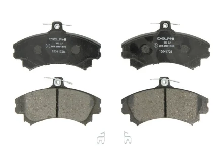 Комплект гальмівних колодок передн, VOLVO S40 I, V40 MITSUBISHI CARISMA, COLT CZC VI, COLT VI, SPACE STAR SMART FORFOUR 1.3-2.0 05.95-06.12 Delphi LP0993
