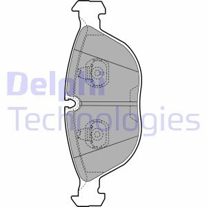 Тормозные колодки, дисковые Delphi LP1002