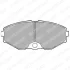 Комплект гальмівних колодок передн, INFINITI J30, Q45 I NISSAN CEDRIC, CEFIRO III, MAXIMA / MAXIMA QX IV, MAXIMA / MAXIMA QX V, MAXIMA III, PRAIRIE LIBERTY 2.0/3.0/4.5 10.88-11.03 Delphi LP1058 (фото 1)