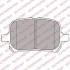 Комплект гальмівних колодок передн, LEXUS ES, RX TOYOTA CAMRY, GAIA, HARRIER, NADIA, PREVIA II, SOLARA 2.0-3.0 08.96-01.06 Delphi LP1144 (фото 1)