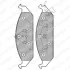 Комплект гальмівних колодок задн/передн, CHRYSLER CIRRUS, SEBRING, STRATUS DODGE AVENGER, STRATUS 2.0/2.4/2.5 05.94-04.01 Delphi LP1161 (фото 1)
