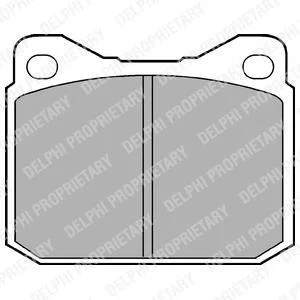 Комплект гальмівних колодок передн, MERCEDES S (C126) VW LT 28-35 I, LT 40-55 I 2.0-5.5 04.75-06.96 Delphi LP117