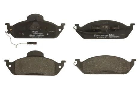 Комплект гальмівних колодок передн, MERCEDES M (W163) 2.3-4.3 02.98-06.05 Delphi LP1299
