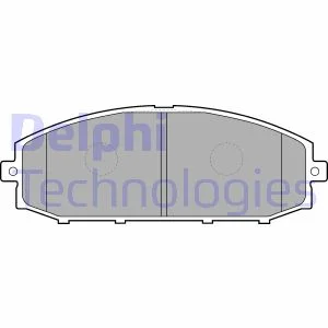 Комплект гальмівних колодок передн, NISSAN PATROL GR V 2.8D-4.8 06.97- Delphi LP1305
