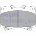 Комплект гальмівних колодок передн, LEXUS LX TOYOTA LAND CRUISER, LAND CRUISER 100, SEQUOIA, TUNDRA 3.4/4.2D/4.7 01.90- Delphi LP1308 (фото 1)