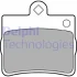 Комплект гальмівних колодок задн, MERCEDES C T-MODEL (S202), C (W202) 1.8-2.8 03.93-09.00 Delphi LP1402 (фото 1)