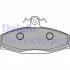 Комплект гальмівних колодок передн, MITSUBISHI COLT I, LANCER F, LANCER I SKODA FAVORIT, FAVORIT FORMAN, FELICIA CUBE, FELICIA I, FELICIA II VW CADDY II 1.2-1.9D 01.78-04.02 Delphi LP1429 (фото 1)