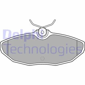 Комплект гальмівних колодок задн, DODGE VIPER JAGUAR S-TYPE II, XJ, X-TYPE I 2.2D-8.0 10.97-12.09 Delphi LP1505