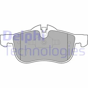 Комплект гальмівних колодок передн, MG MG 6, ZT, ZT- T ROVER 75, 75 I 1.8-4.6 02.99- Delphi LP1521