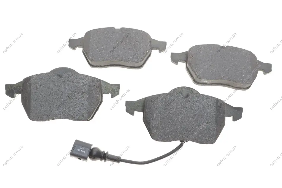 Комплект гальмівних колодок передн, AUDI A3, A4 B5, TT SEAT IBIZA III, LEON, TOLEDO II SKODA OCTAVIA I VW BORA, BORA I, GOLF III, GOLF IV, NEW BEETLE, PASSAT B3/B4 1.4-3.2 10.91-12.13 Delphi LP1525 (фото 1)