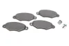 Комплект гальмівних колодок передн, CITROEN XSARA NISSAN KUBISTAR PEUGEOT 306 RENAULT KANGOO, KANGOO EXPRESS, THALIA I 1.0-Electric 03.96- Delphi LP1610 (фото 1)