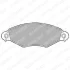 Комплект гальмівних колодок передн, CITROEN XSARA KIA CARNIVAL I NISSAN KUBISTAR PEUGEOT 206, 306 1.1-2.9D 04.93-12.12 Delphi LP1617 (фото 1)