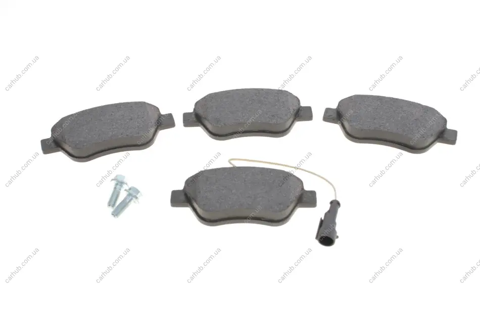 Комплект гальмівних колодок передн, ABARTH 500 / 595 / 695, 500C / 595C / 695C ALFA ROMEO MITO CITROEN NEMO FIAT 500, 500 C, BRAVO II, DOBLO, FIORINO, GRANDE PUNTO, IDEA 0.9-1.9D 10.01- Delphi LP1722 (фото 1)