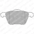 Комплект гальмівних колодок передн, VOLVO S60 I, S80 I, S80 II, V70 II, V70 III, XC70 I, XC70 II, XC90 I 1.6D-4.4 01.99-12.16 Delphi LP1787 (фото 1)