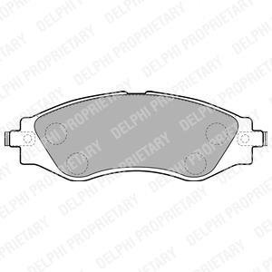 Тормозные колодки (передние) Chevrolet Epica 05- (Sumitomo) Delphi LP1816