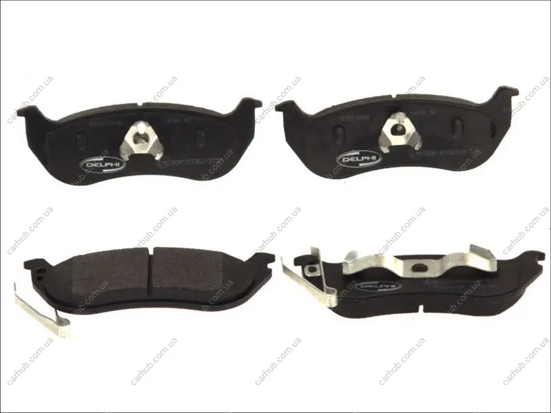 Комплект гальмівних колодок задн, JEEP CHEROKEE, WRANGLER II 2.4-4.0 08.96-01.08 Delphi LP1859 (фото 1)