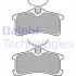 Комплект гальмівних колодок задн, TOYOTA AVENSIS, COROLLA 1.4-2.0D 09.97-02.03 Delphi LP1917 (фото 1)