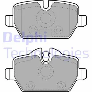 Комплект гальмівних колодок задн, BMW 1 (E81), 1 (E87), 3 (E90), 3 (E92) 1.6/2.0/2.0D 06.04-06.13 Delphi LP1924 (фото 1)